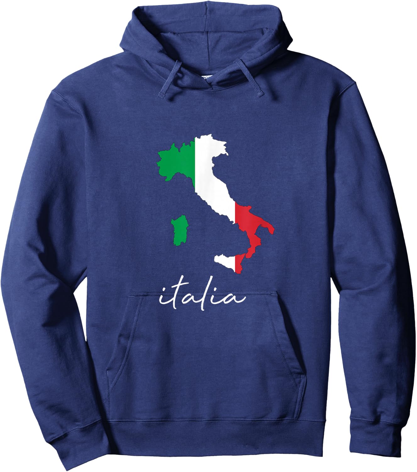 Italia Italy Flag Travel Hoodie - Hoodie | Navy