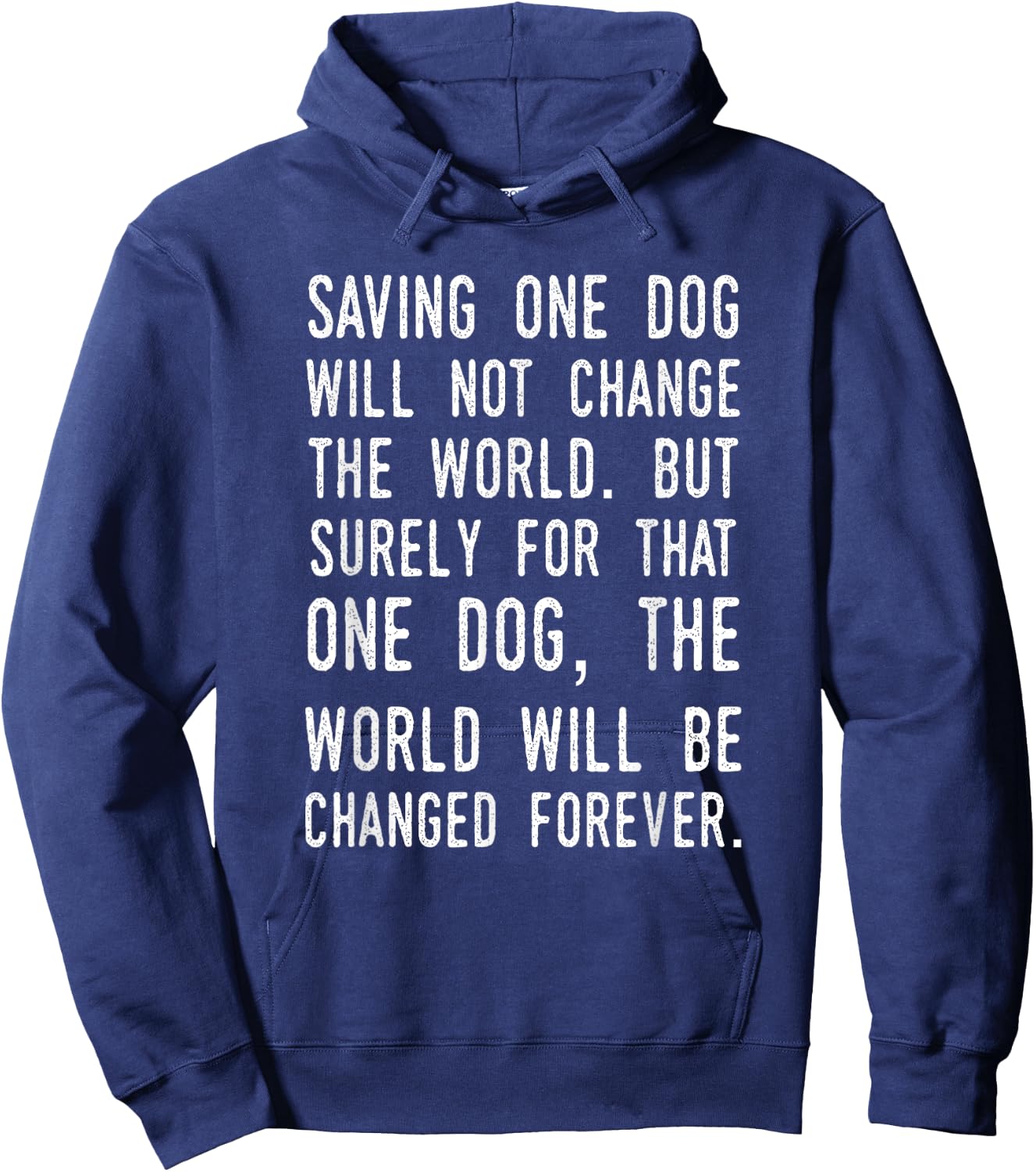 Dog Rescue Humane Society Adoption Hoodie - Hoodie | Navy