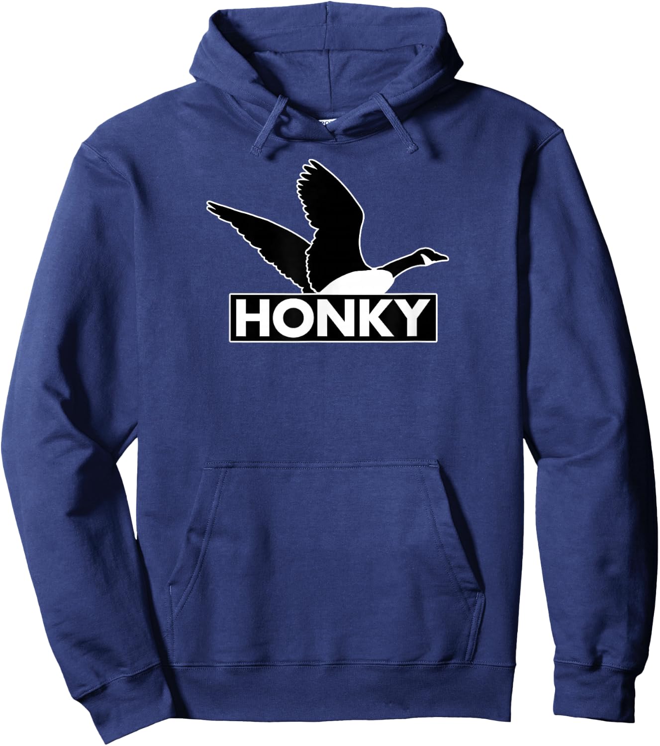 Honky - Humorous Canada Goose Silly Racism Pun Hoodie - Hoodie | Navy