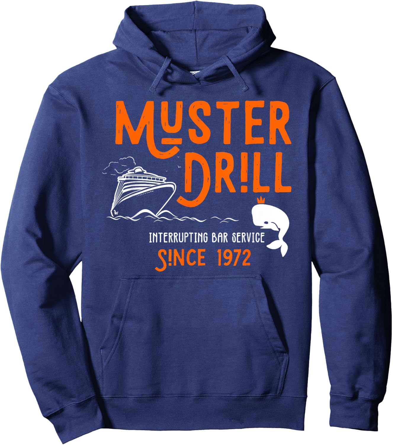 Muster Drill Interrupting Bar Service 1972 Hoodie - Hoodie | Navy