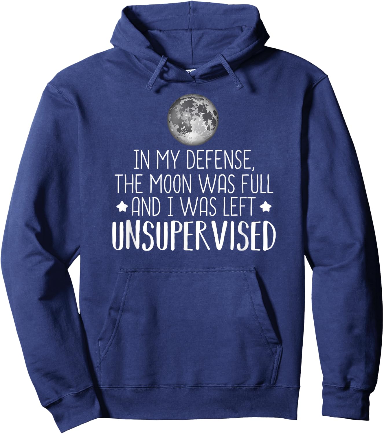 Full Moon Wiccan Wiccan and Pagan Witch Hoodie - Hoodie | Navy
