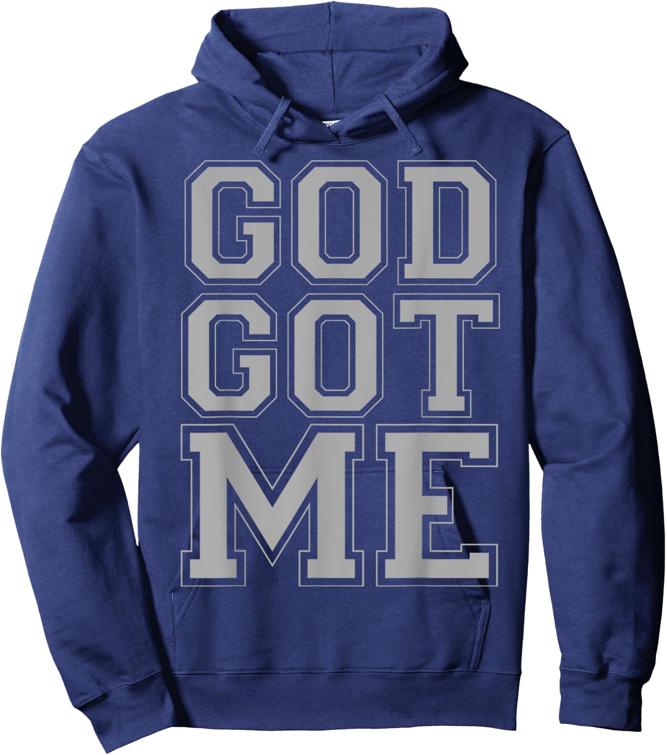 Christian T Shirts God Got Me (grey) Hoodie - Hoodie | Navy
