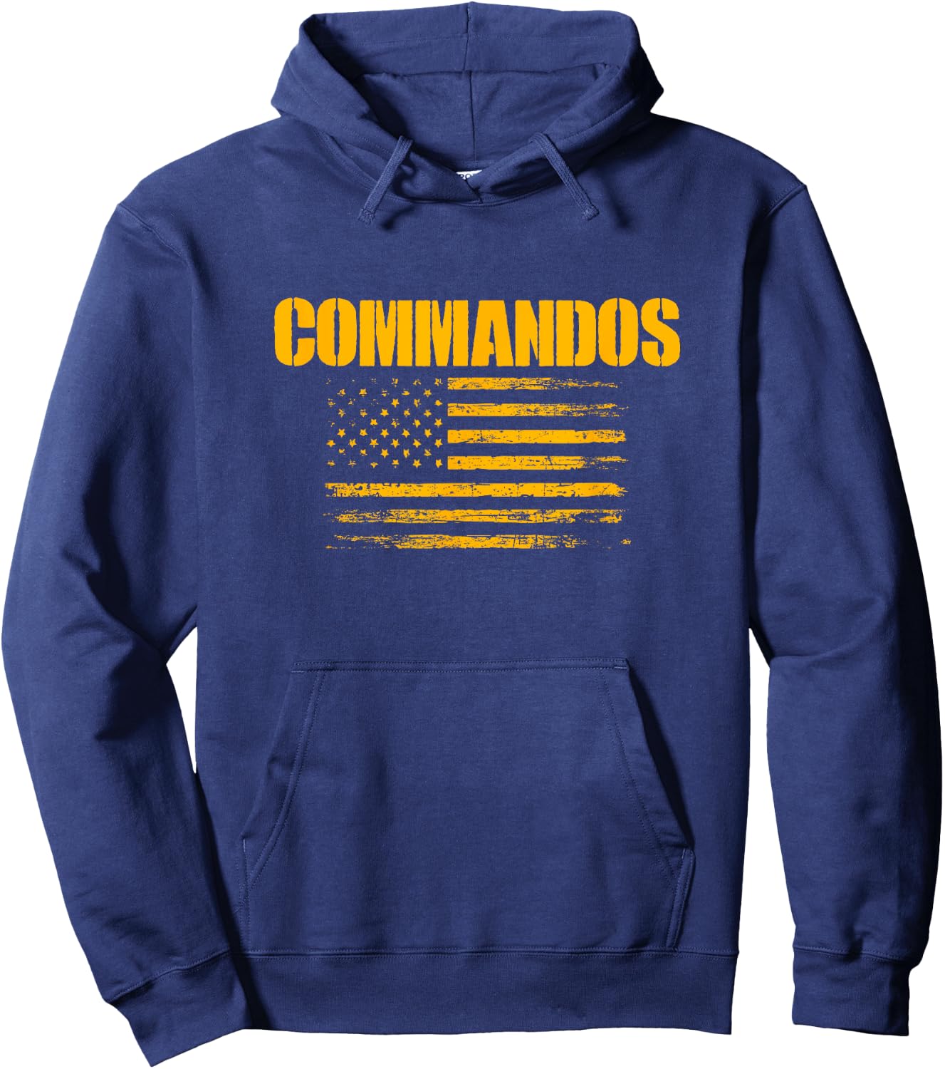Hendersonville Commandos USA Flag Pride Hoodie - Hoodie | Navy