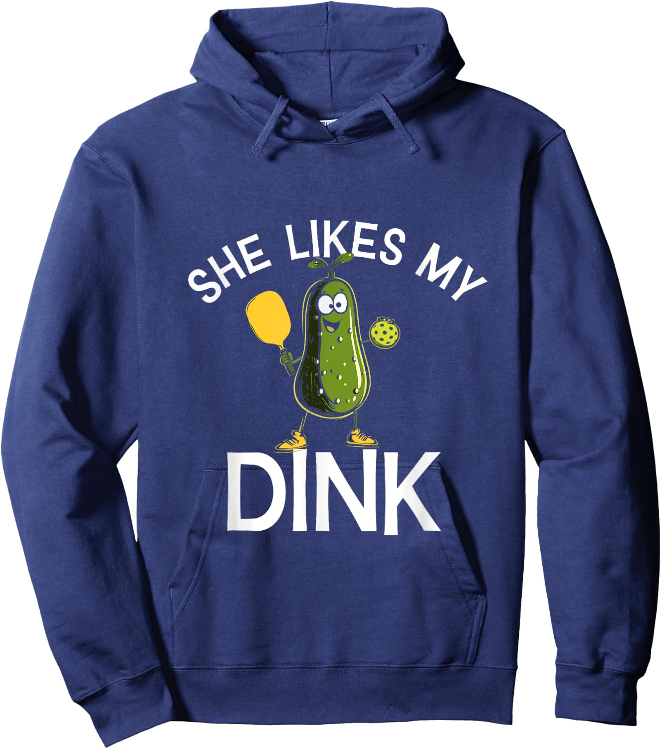 She Likes My Dink - Funny Pickleball Hoodie - Hoodie | Navy