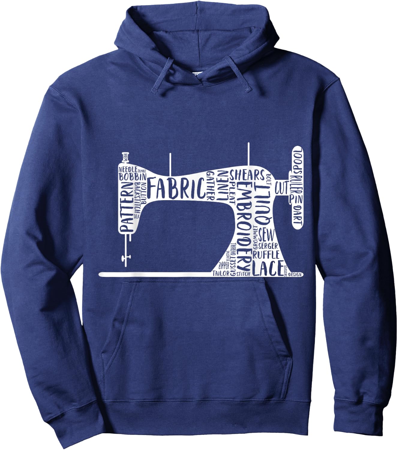Sewing Machine Hoodie - Hoodie | Navy