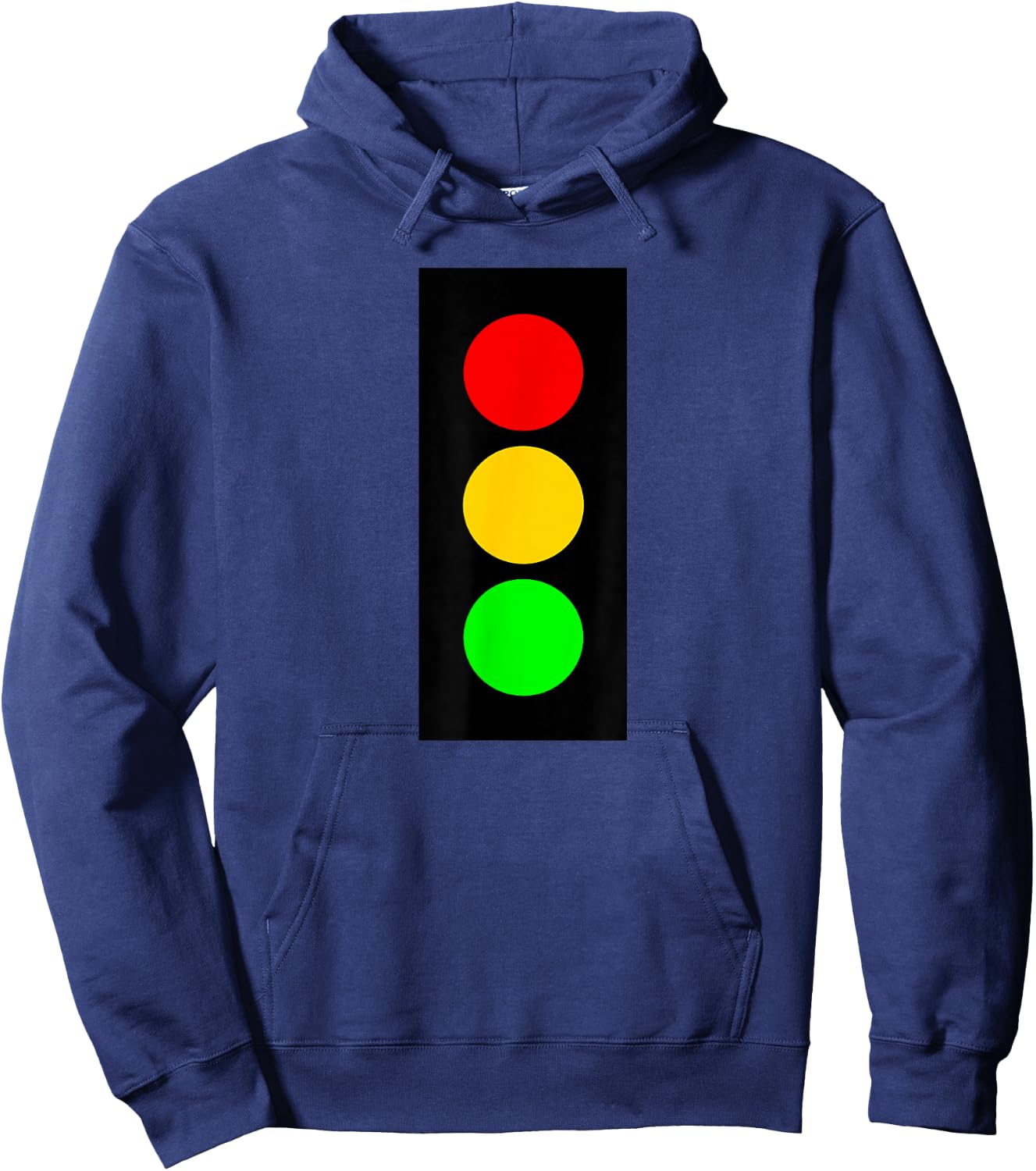 Traffic Signal Stop-Caution-Go Stop Light Hoodie - Hoodie | Navy