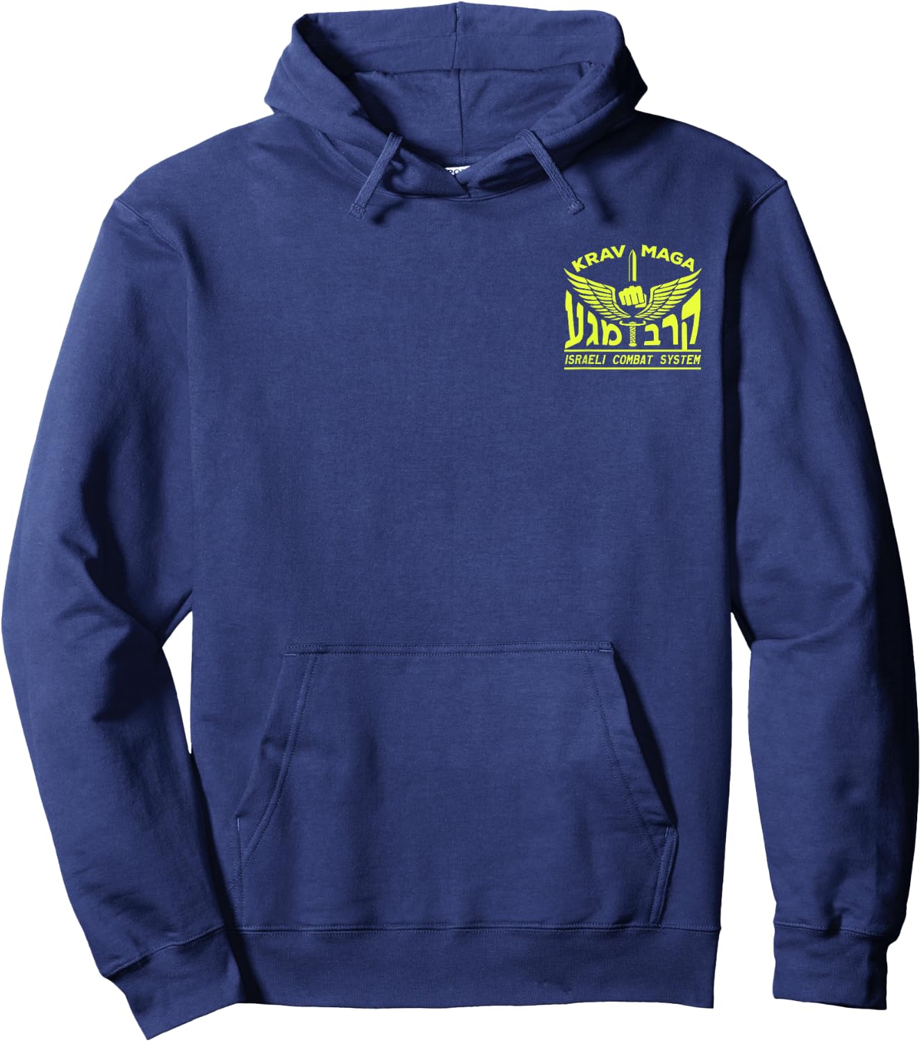 KRAV MAGA Israeli Combat System IDF Front Back Hoodie - Hoodie | Navy