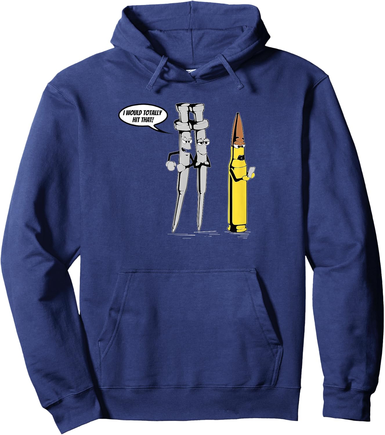 AR-15 I Would Totally Hit That! Gun Humor Shirt Hoodie - Hoodie | Navy