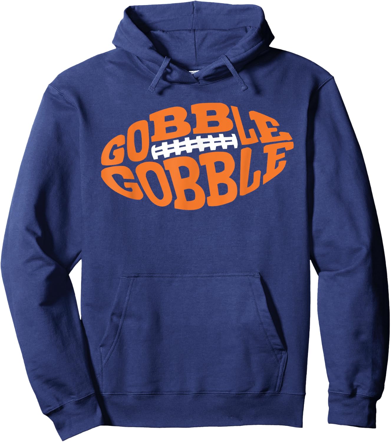 Gobble Gobble Football Hoodie - Hoodie | Navy