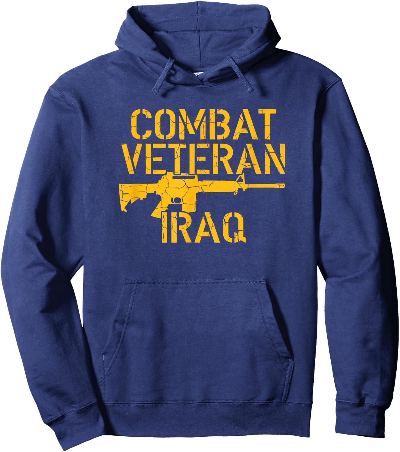 Combat Veteran Iraq For Proud American Vets Hoodie - Hoodie | Navy