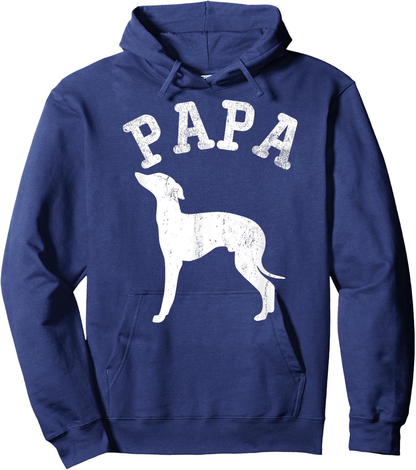 Papa ITALIAN GREYHOUND Funny Gifts For Dad Hoodie - Hoodie | Navy
