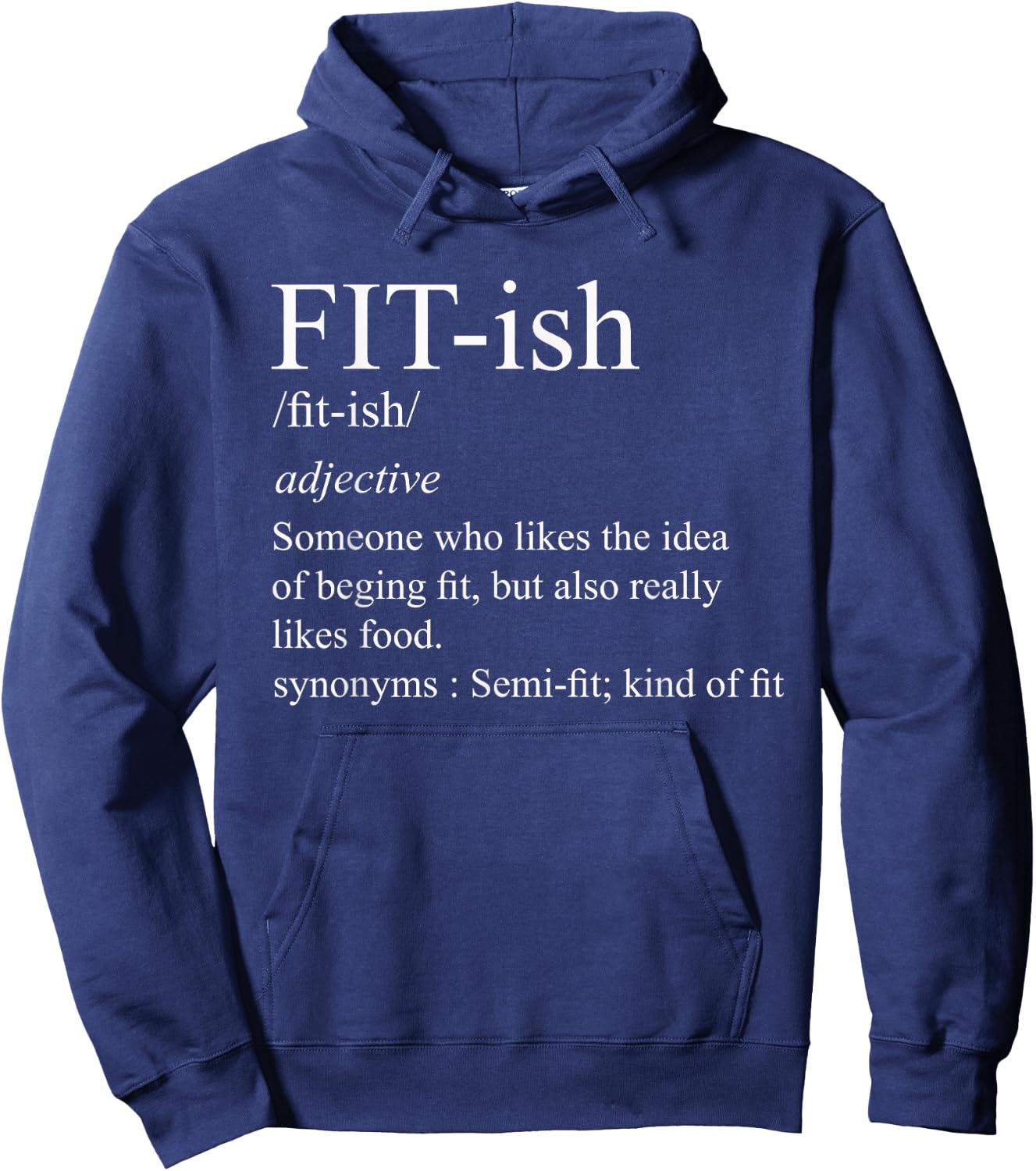 Fit- ish Definition Exercise Workout Gift Hoodie - Hoodie | Navy