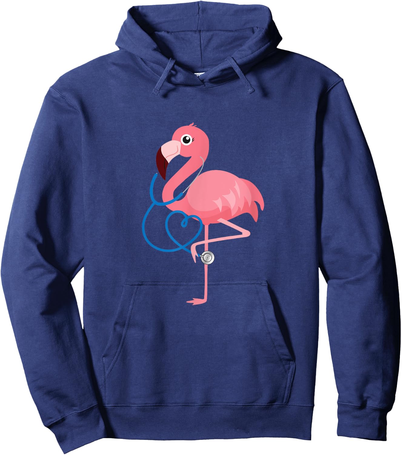 Medical Doctor Nurse gift Pediatrics Flamingo Hoodie - Hoodie | Navy