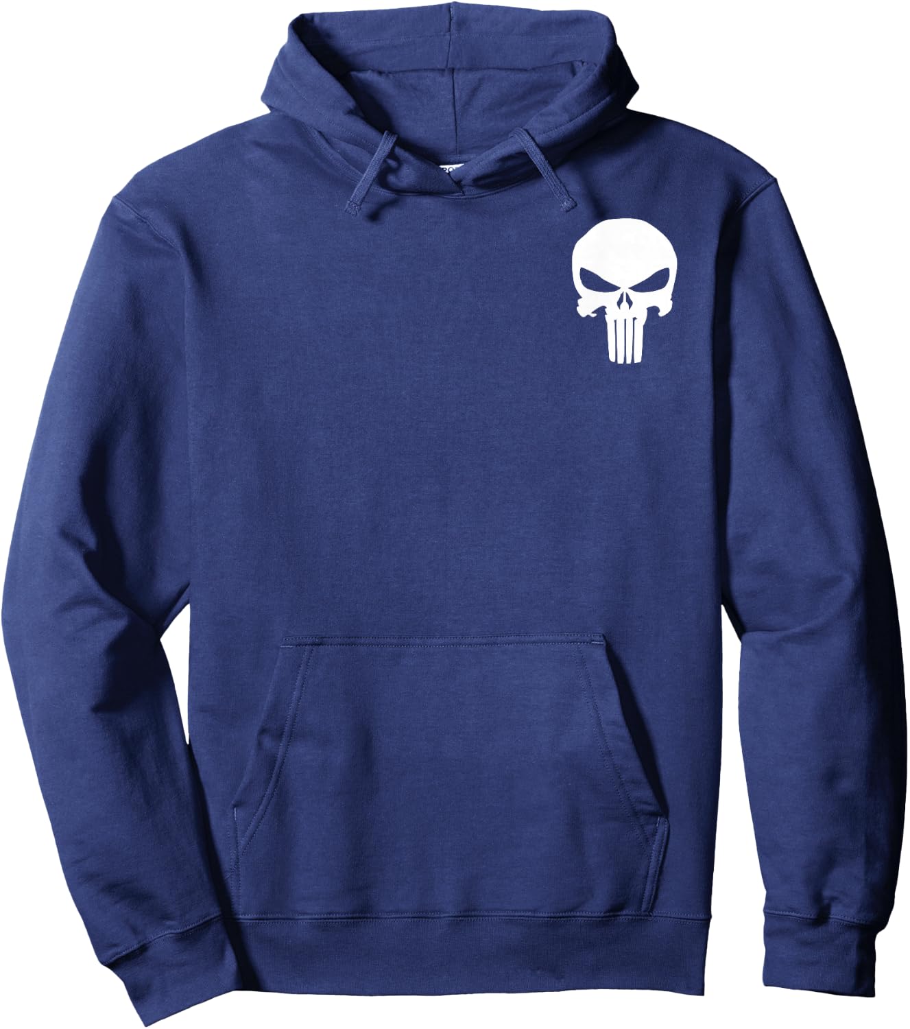 Marvel Punisher Skull Symbol Pocket Graphic Hoodie - Hoodie | Navy
