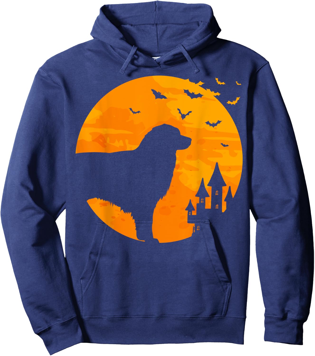 Aussie Scary Halloween T Shirt Hoodie - Hoodie | Navy