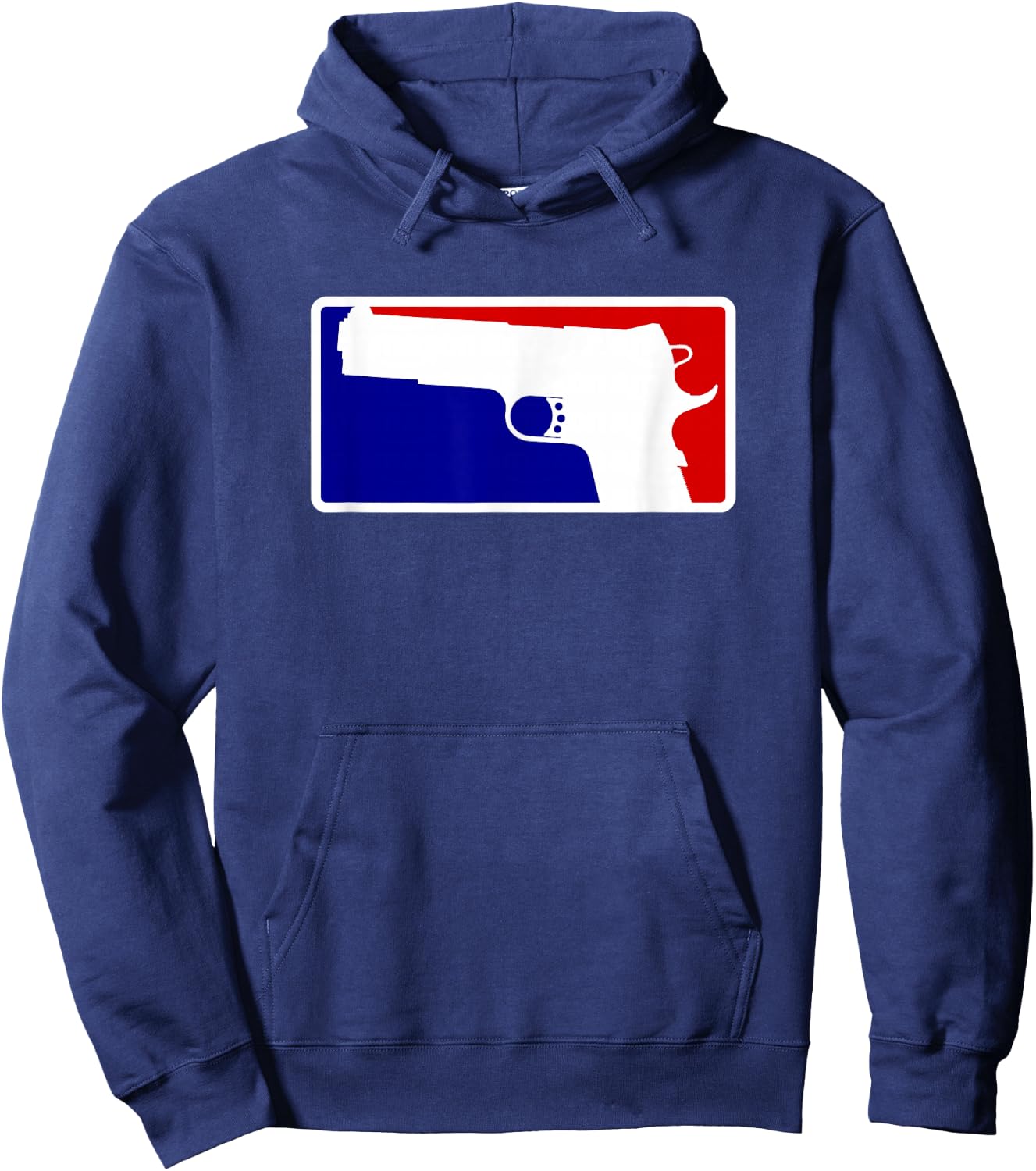 1911 Gun Shirt - Blue, White, and Red Design Hoodie - Hoodie | Navy