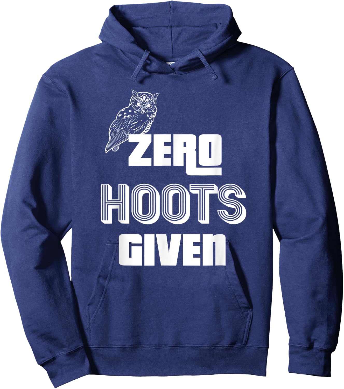 Zero Hoots Given Funny Gift Grandma Grandpa Hoodie - Hoodie | Navy