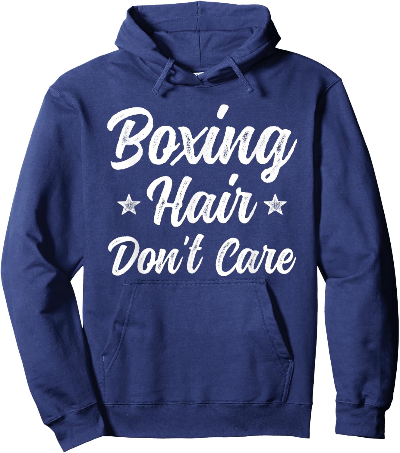 Boxing Hair Don't Care Funny Martial Art Gift Hoodie - Hoodie | Navy