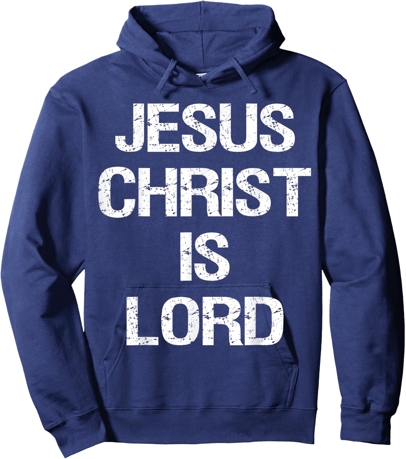 Jesus Christ Is Lord Christian Believer Graphic Hoodie - Hoodie | Navy