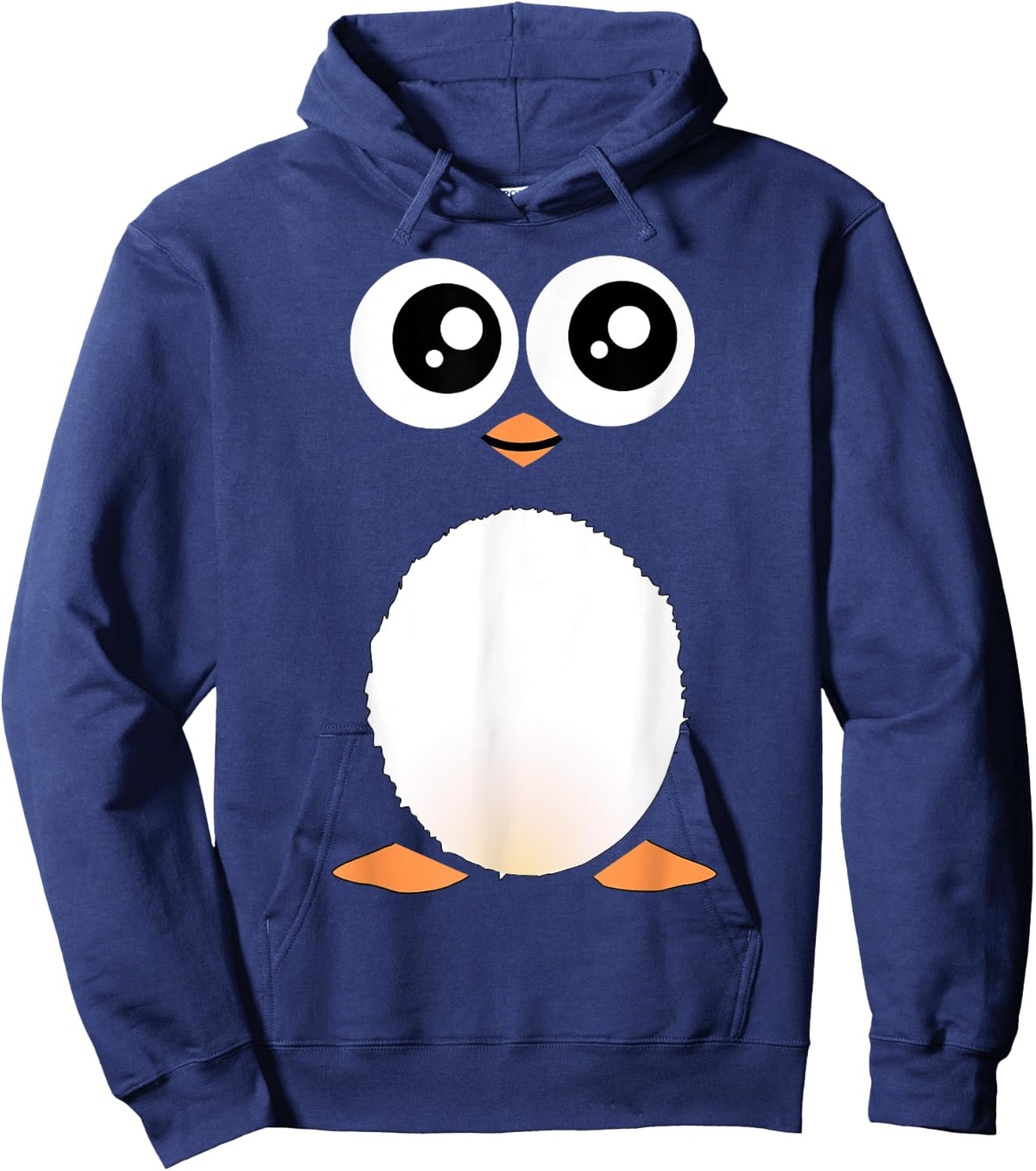 Cute Penguin - sweet cartoon cartoony animal Hoodie - Hoodie | Navy