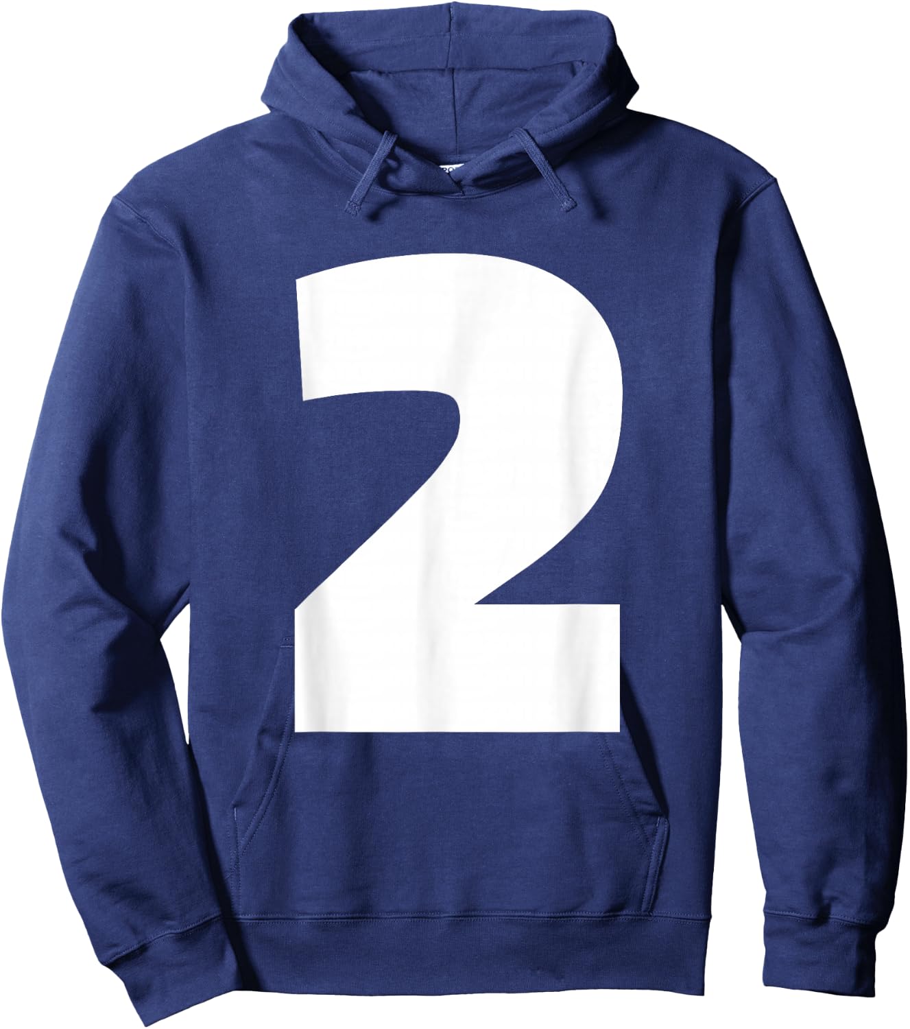 Number Two T Shirt - with Number 2 Hoodie - Hoodie | Navy