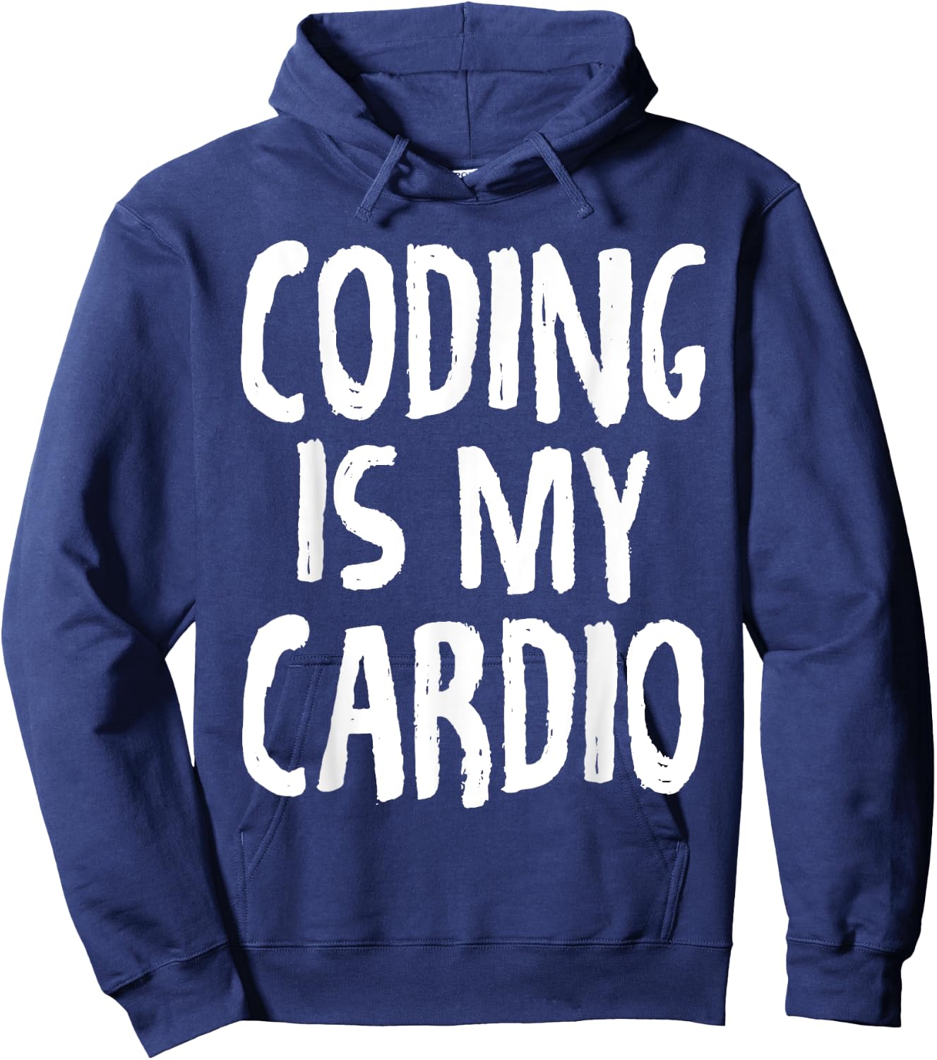 Coding Is My Cardio Programmer Gym Funny Hoodie - Hoodie | Navy