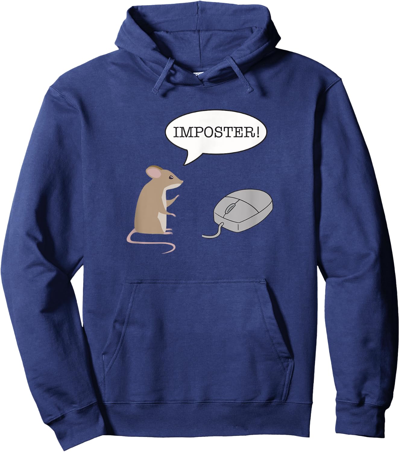 Mouse Computer Mice Imposter Funny Hoodie - Hoodie | Navy