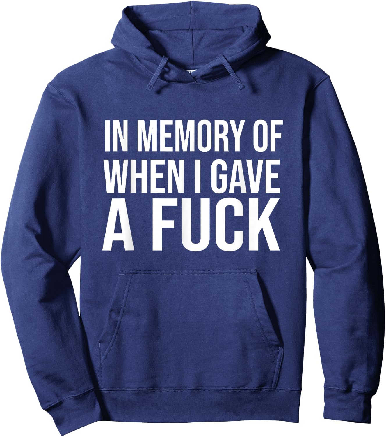 In Memory Of When I Gave A Fuck Hoodie - Hoodie | Navy