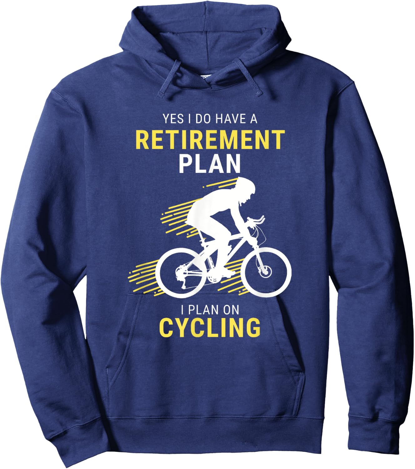 Funny Cycling Retirement Plan Cyclist Men Women Hoodie - Hoodie | Navy