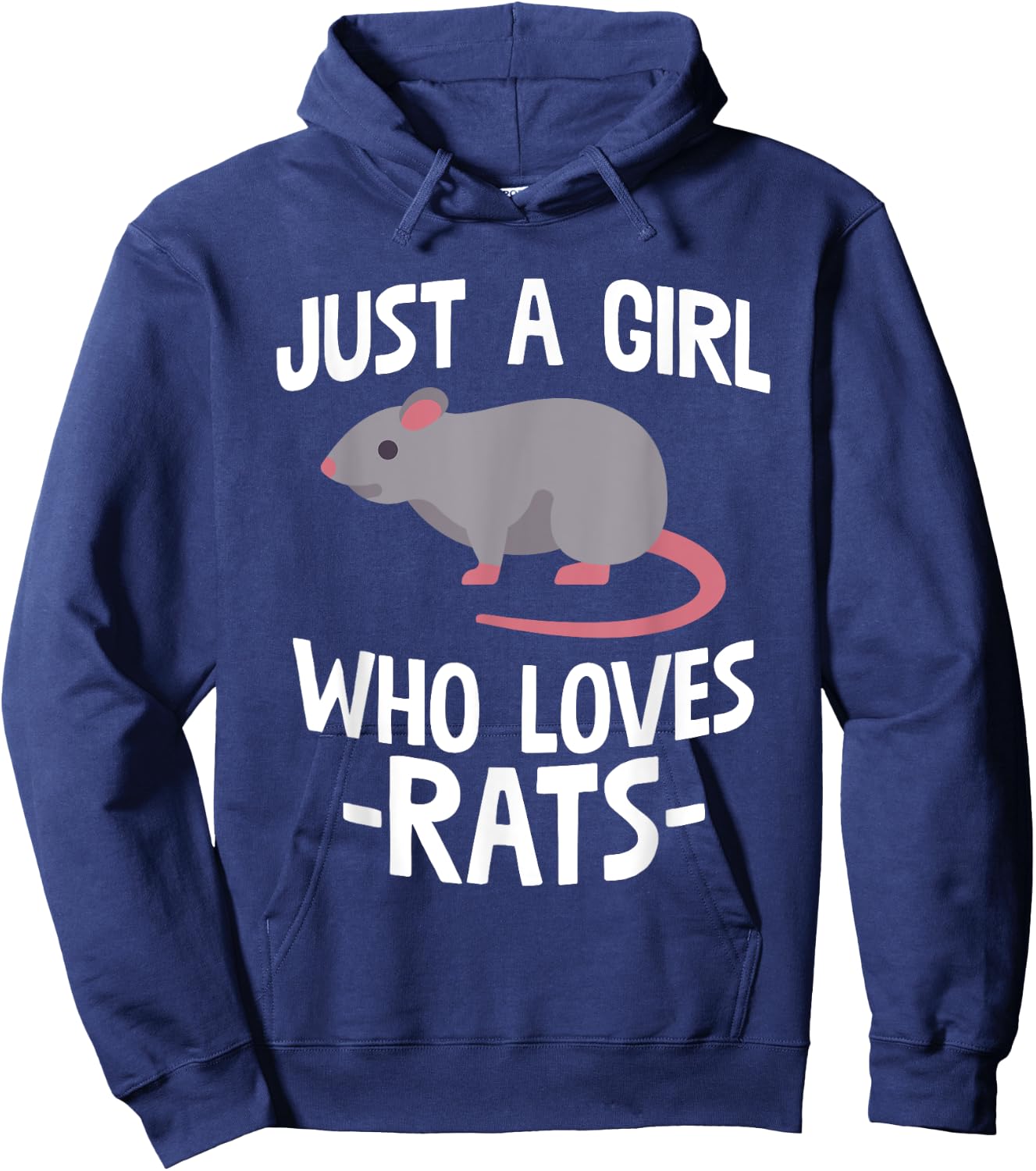 Just A Girl Who Loves Rats Rat Lover Gift Hoodie - Hoodie | Navy