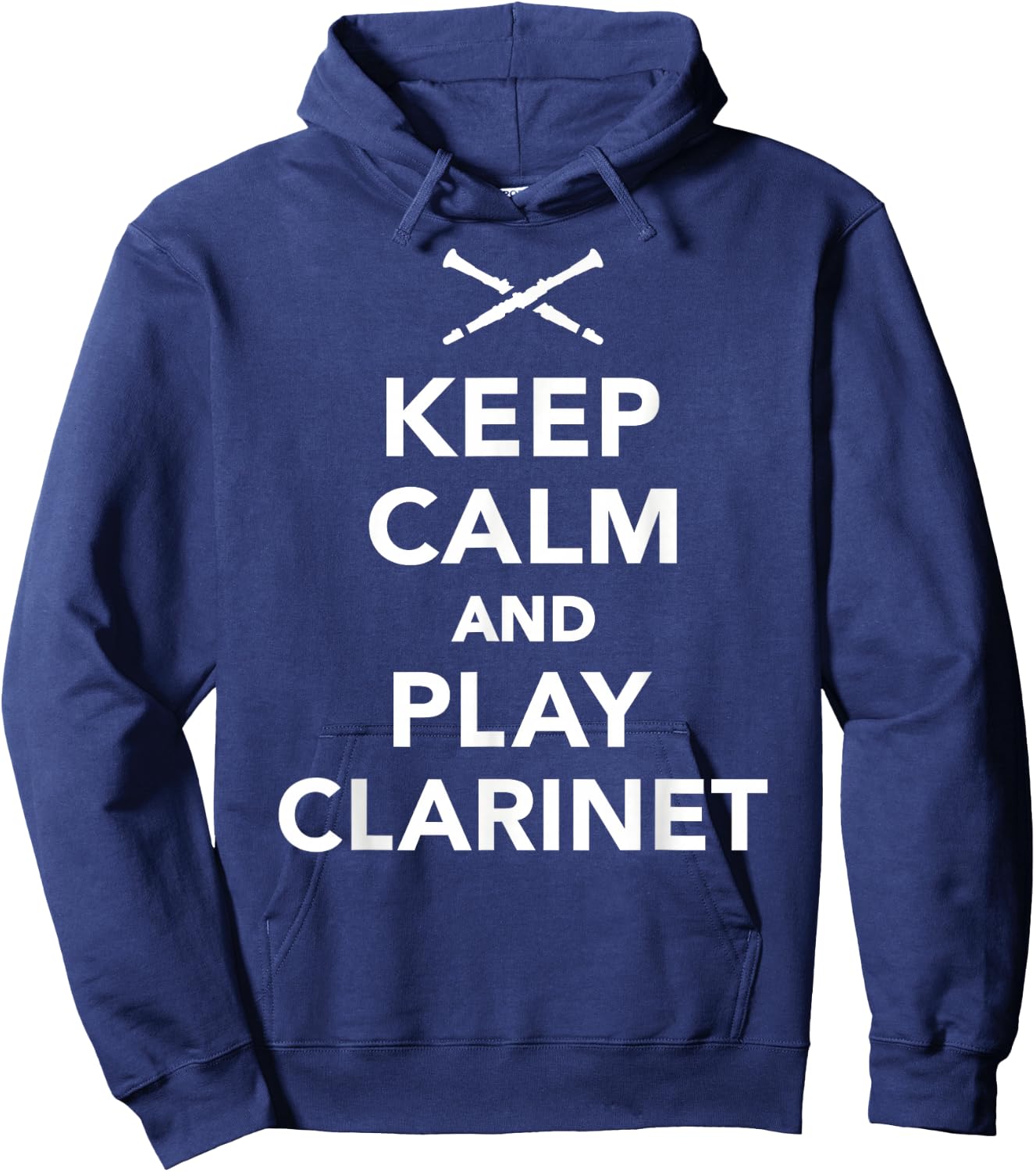 Keep Calm Clarinet Hoodie - Hoodie | Navy