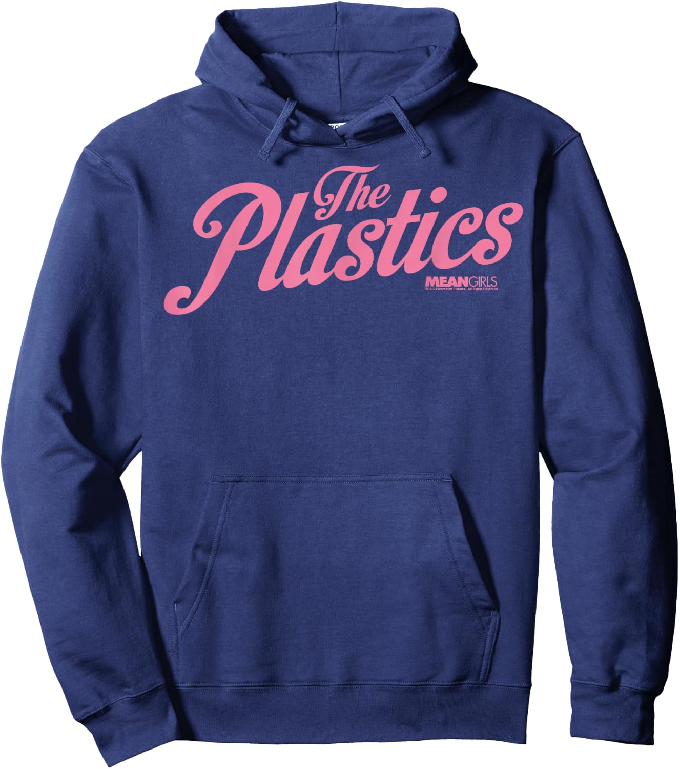 Mean Girls Pink The Plastics Logo Hoodie - Hoodie | Navy