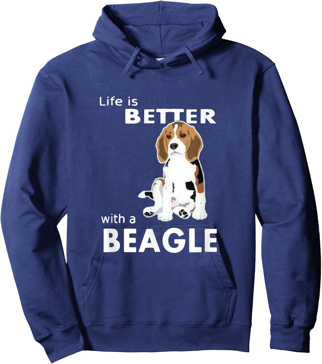 Life is better with a beagle for beagle lovers Hoodie - Hoodie | Navy
