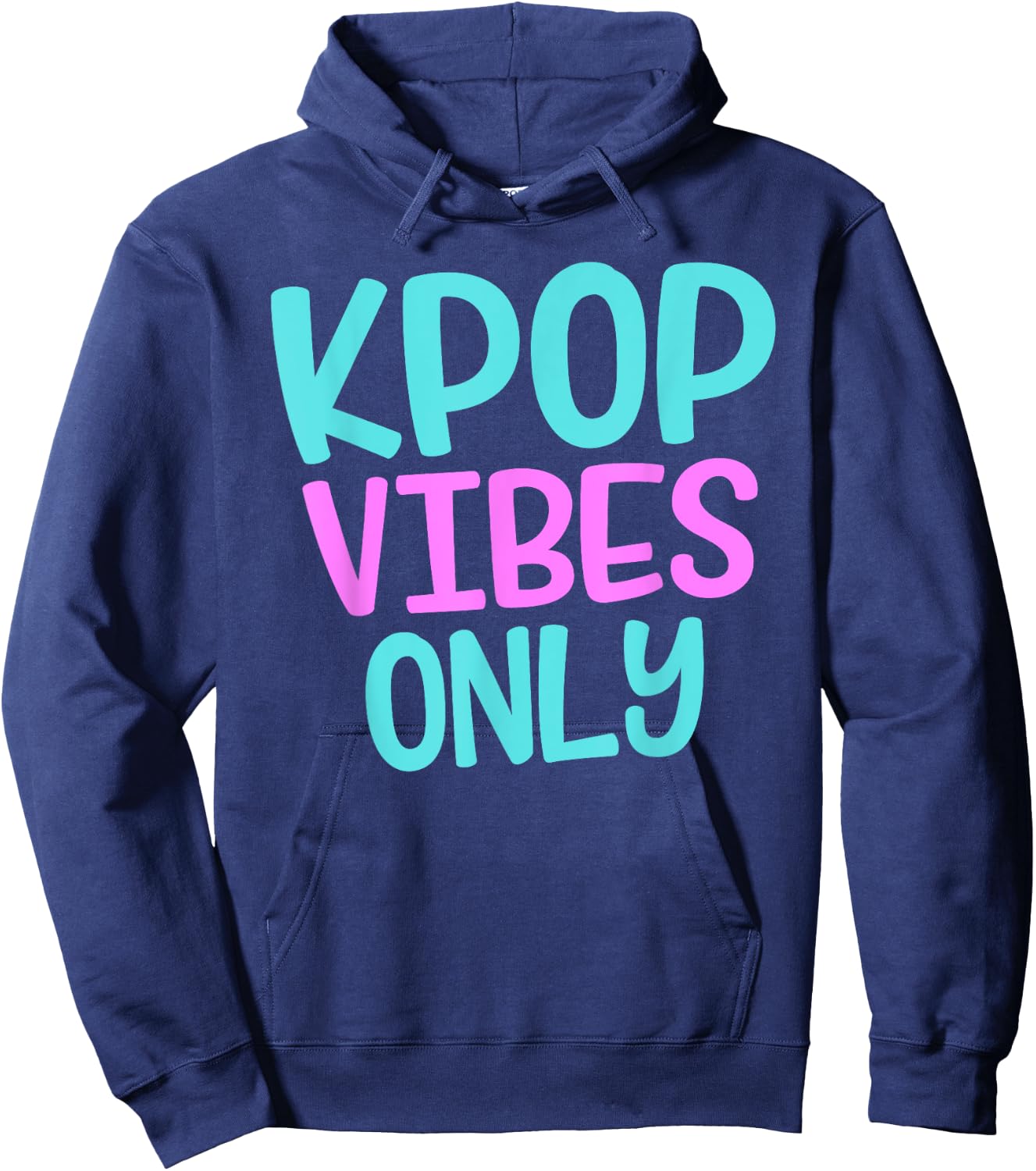 K-Pop Vibes Only Korean Merchandise Boy Band Hoodie - Hoodie | Navy
