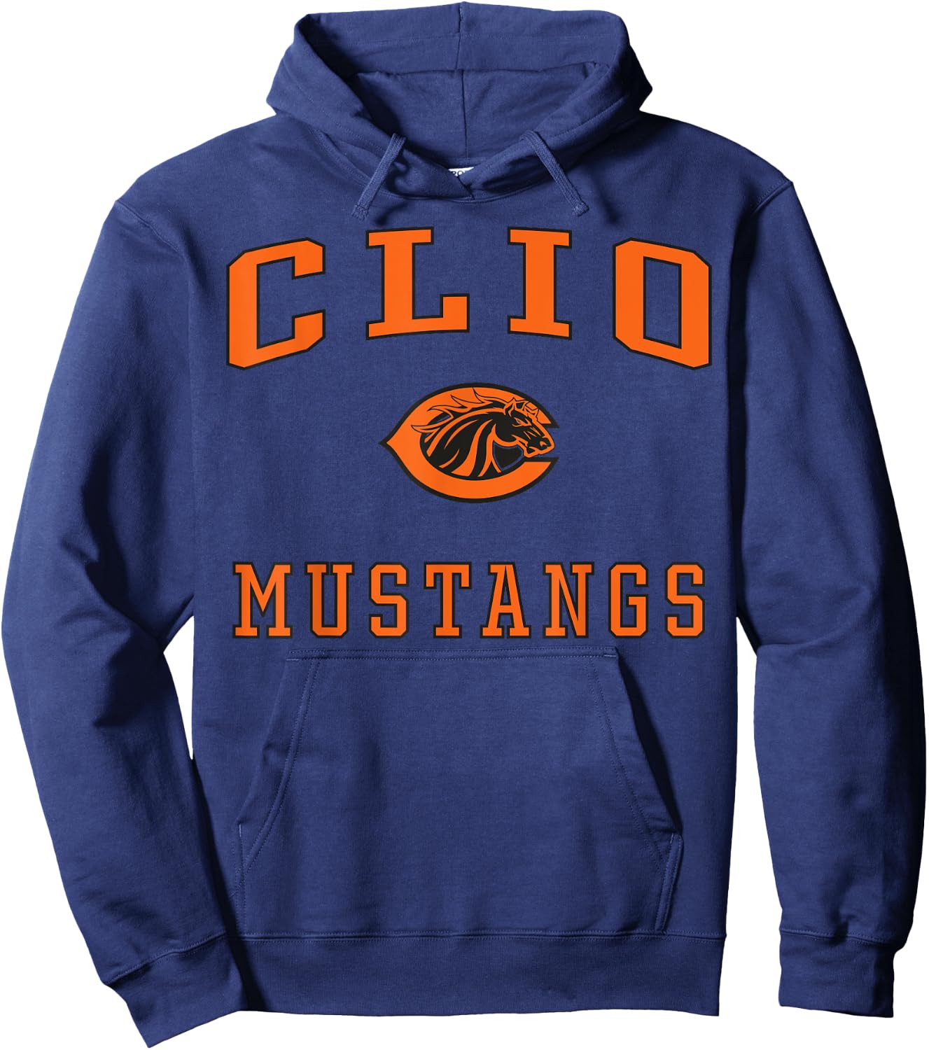Clio High School Mustangs Hoodie - Hoodie | Navy