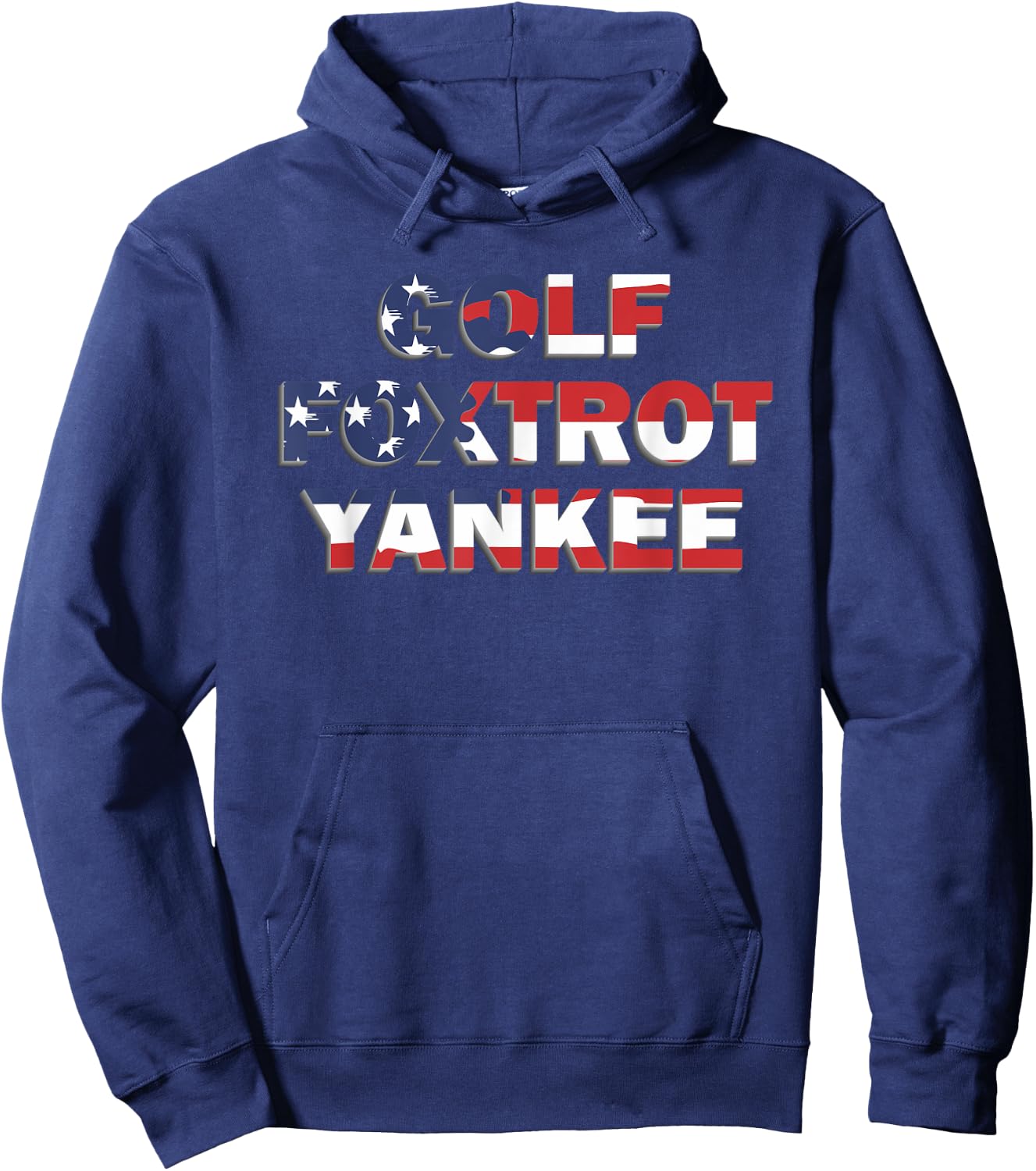 Golf Foxtrot Yankee GFY Funny Military Rude Hoodie - Hoodie | Navy