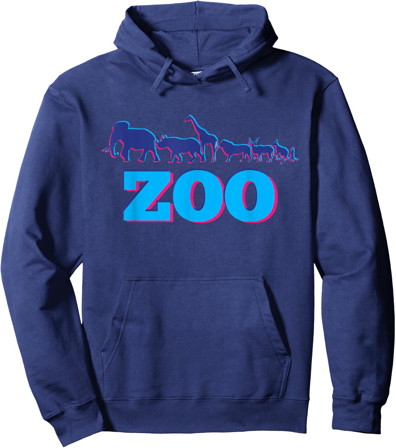 Zoo Wildlife Animals Nature Lovers Funny Gift Hoodie - Hoodie | Navy