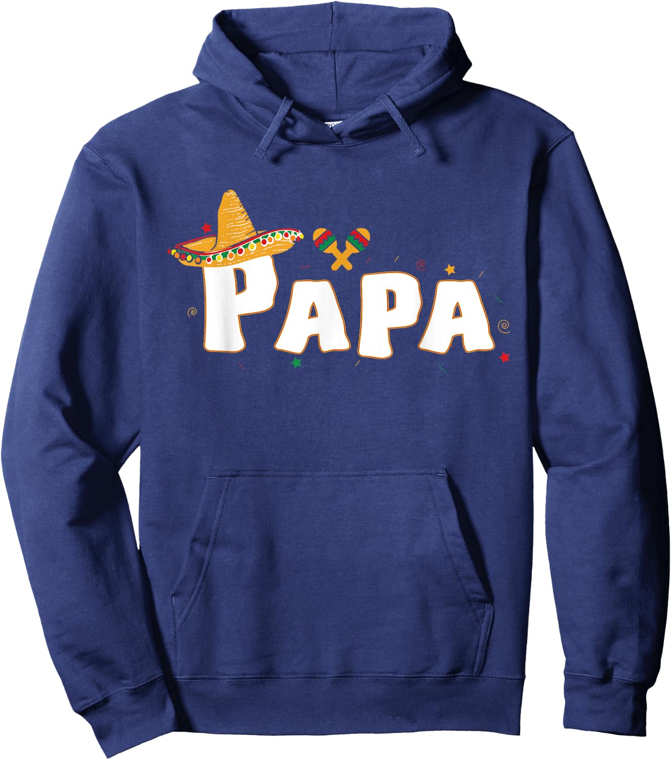 Fiesta Mexican Party Funny Cinco De Mayo Papa Hoodie - Hoodie | Navy