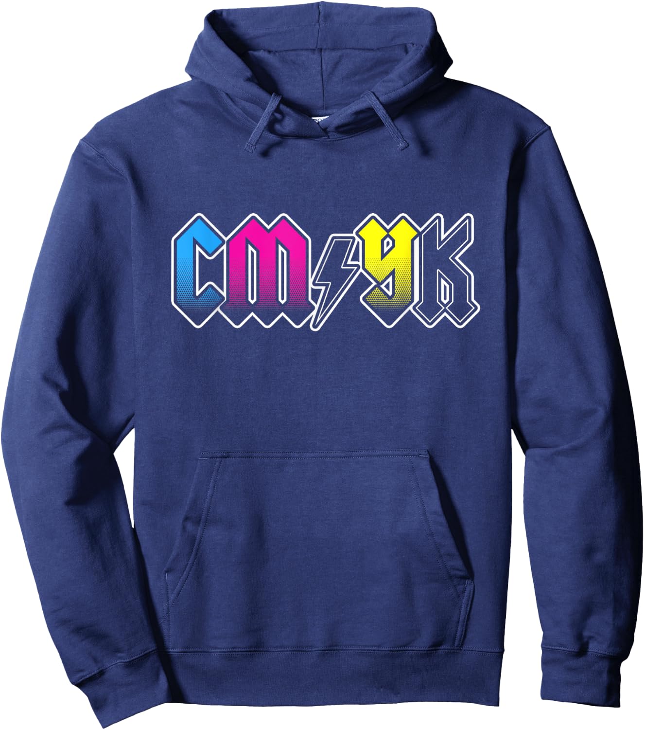 CMYK Rock Band - Graphic Designer Gift Hoodie - Hoodie | Navy