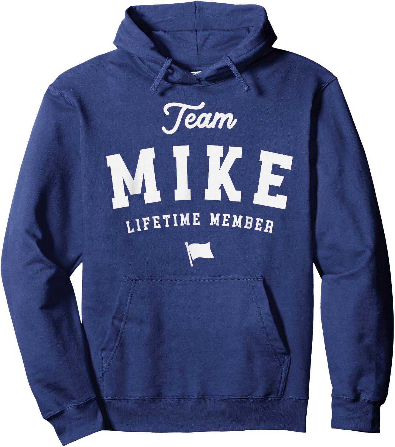 Mike Personalized Name Apparel Cld Adult Team Mike Lifetime Member Funny Name Mike Black Small Classic Fit Modern Casual Sports Cotton Blend Machine Wash Short Sleeve Hoodie - Hoodie | Navy