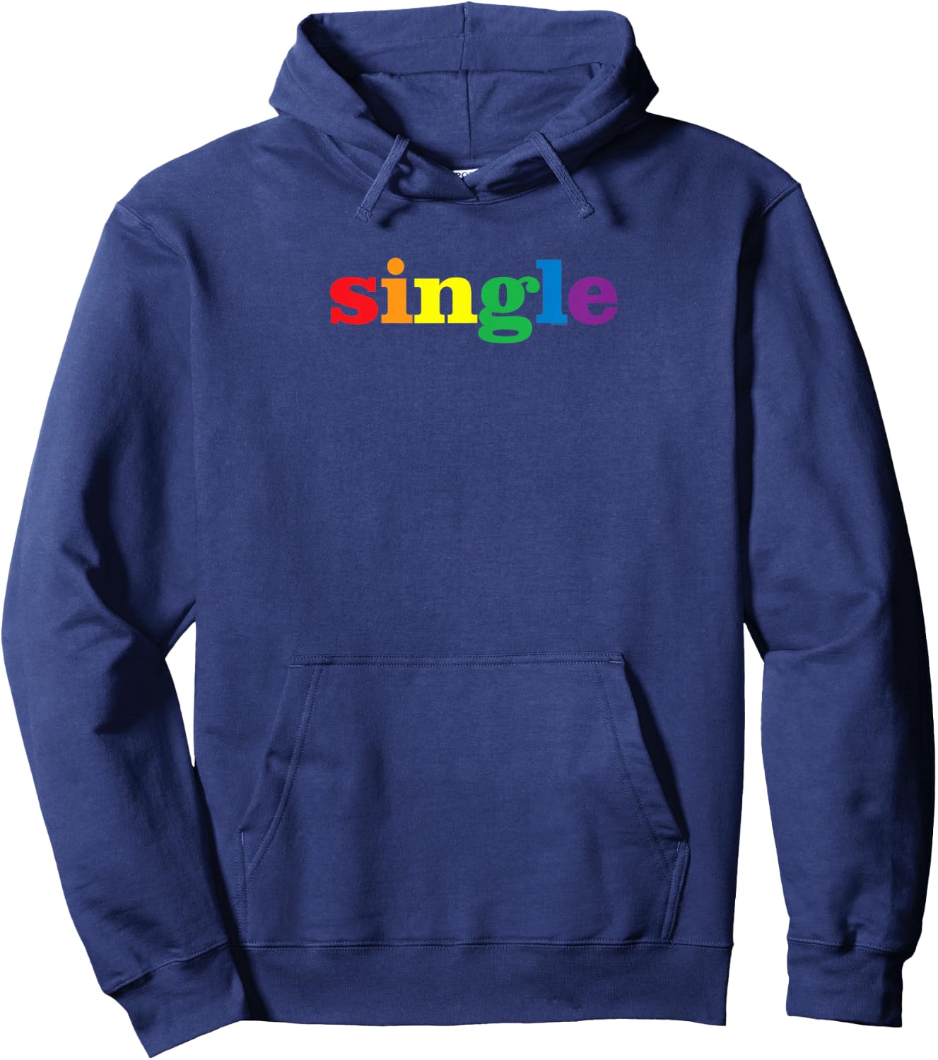 Single | Gay Pride Hoodie - Hoodie | Navy
