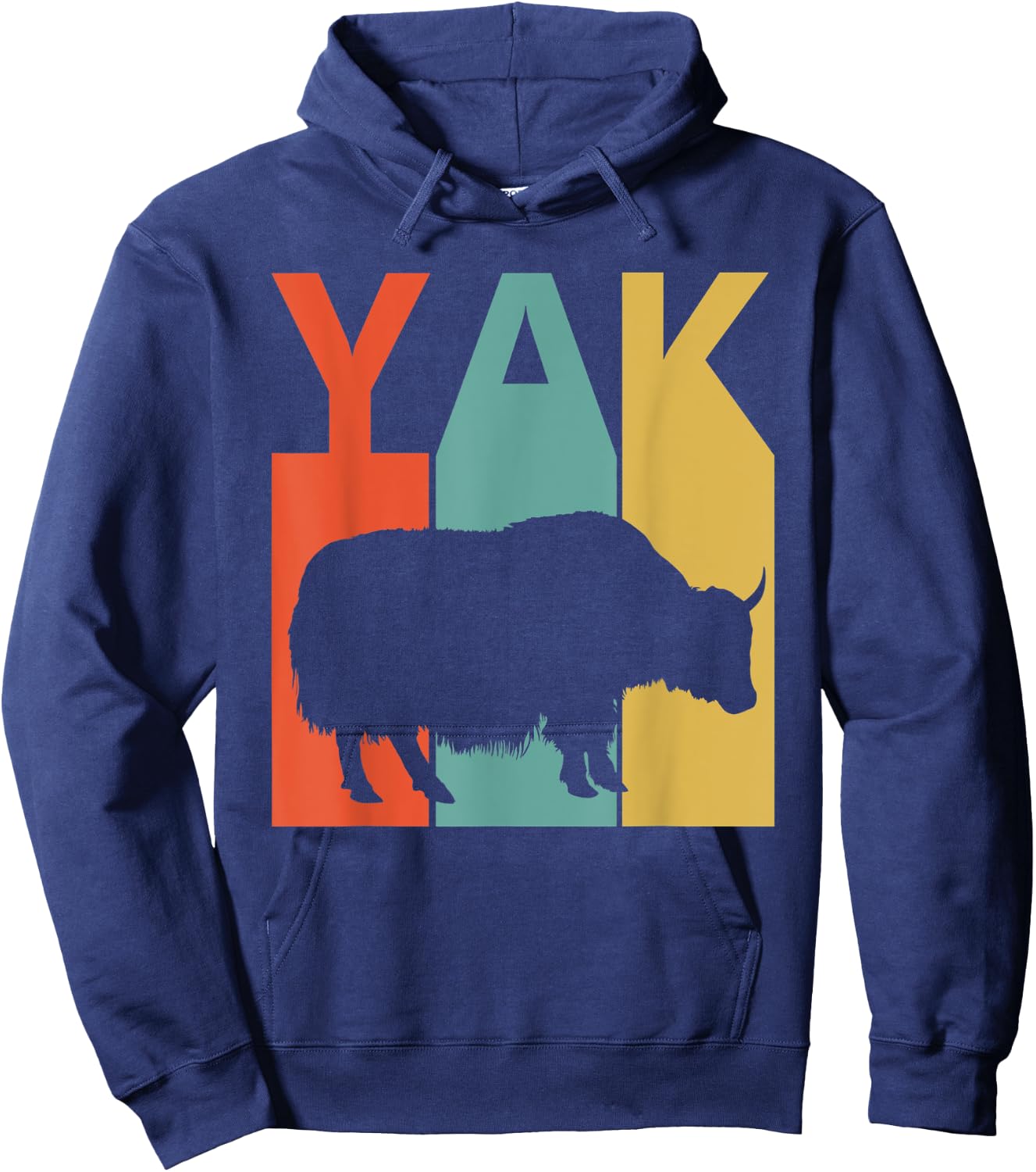 Spirit Animal Yak Shirt - Vintage Yak Hoodie - Hoodie | Navy
