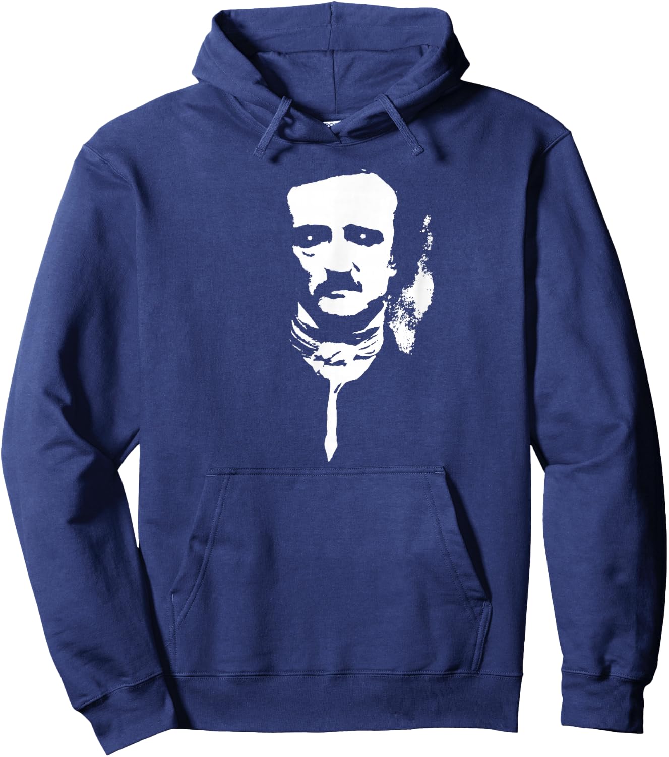 Ghostly Edgar Allan Poe Hoodie - Hoodie | Navy