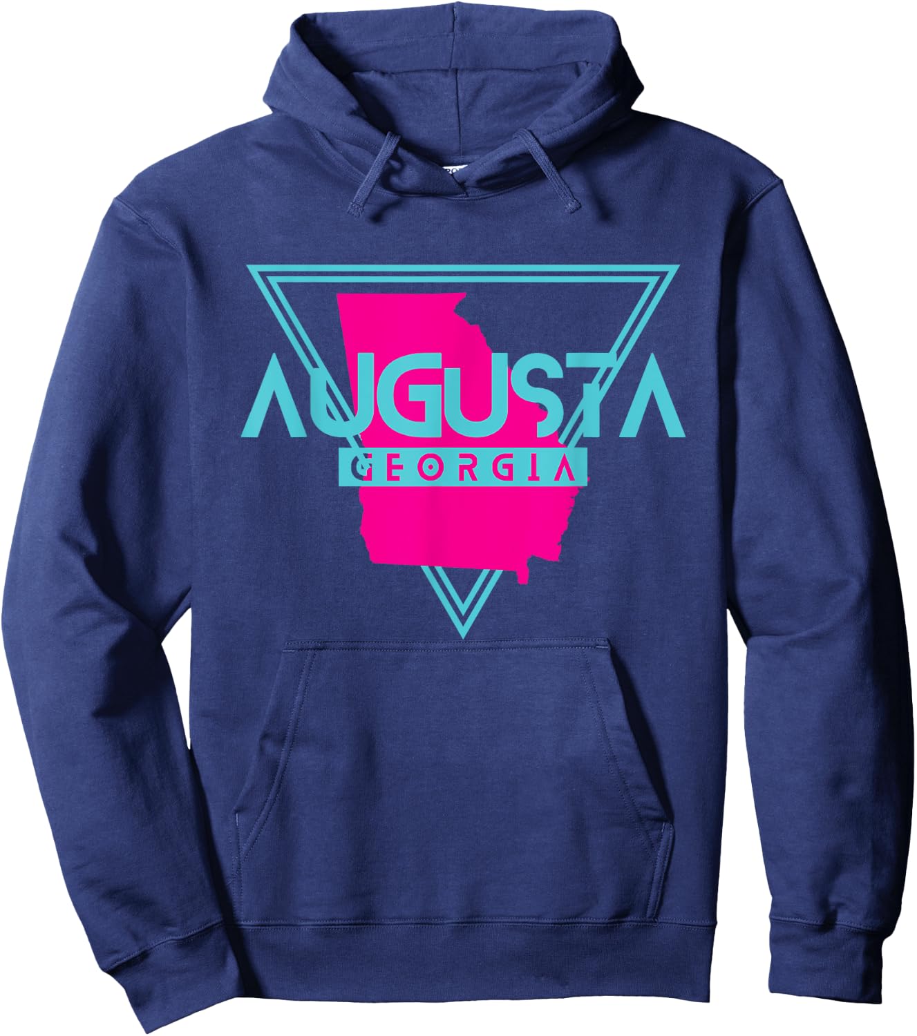 Augusta Georgia T Shirt Triangle GA Souvenirs Hoodie - Hoodie | Navy