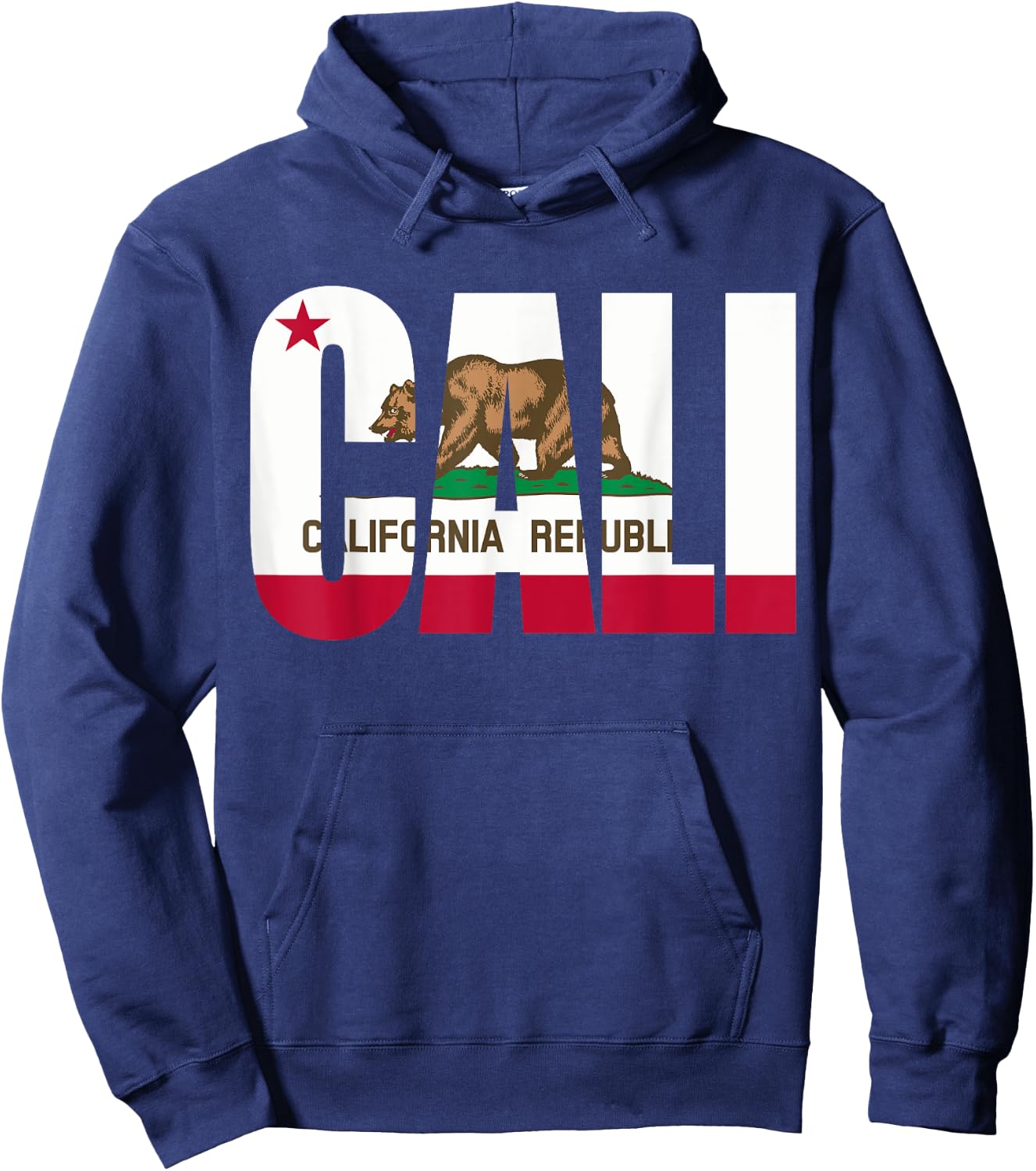 Republic of California State Flag Hoodie - Hoodie | Navy