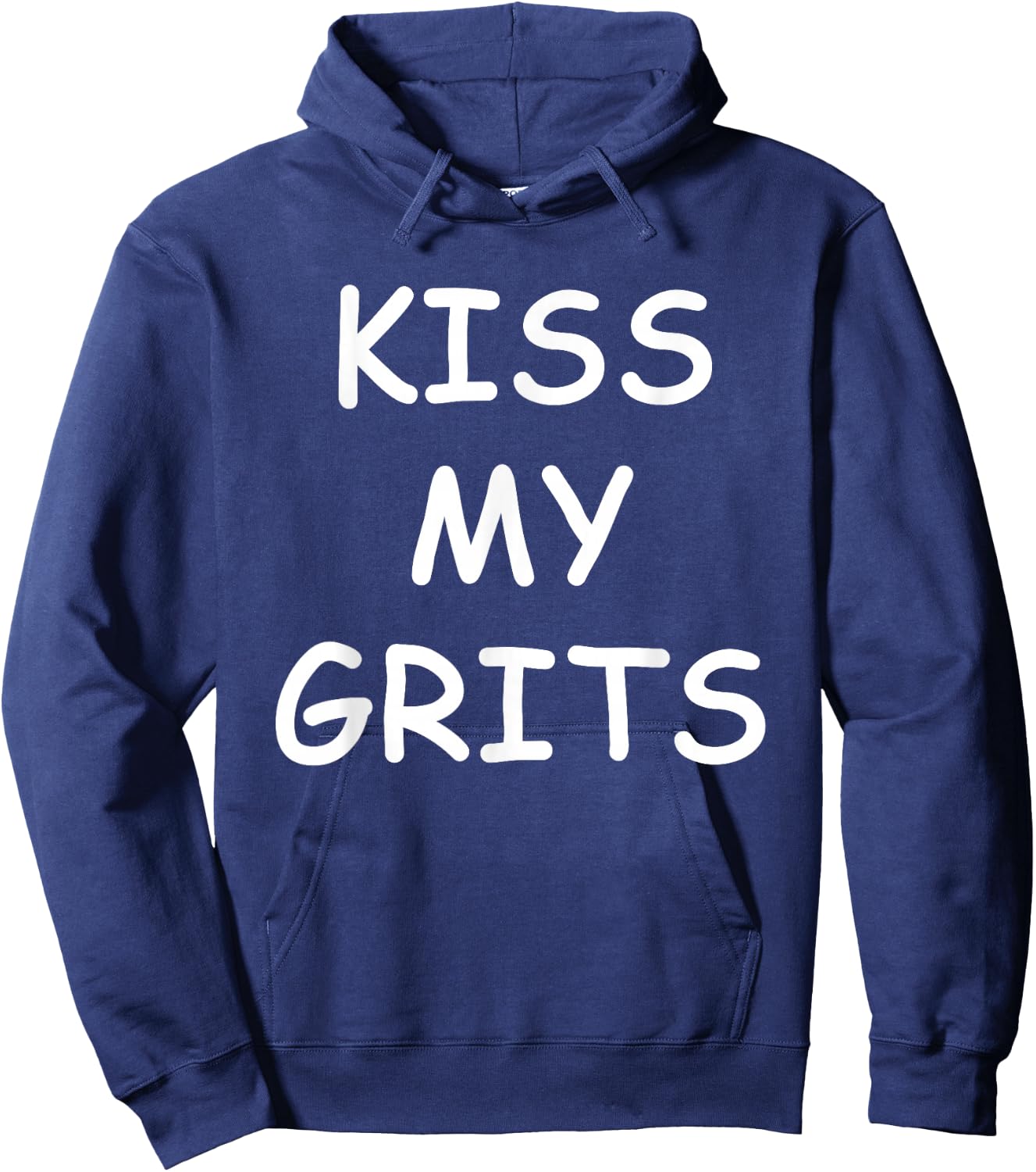 Kiss My Grits Funny TV Saying Hoodie - Hoodie | Navy