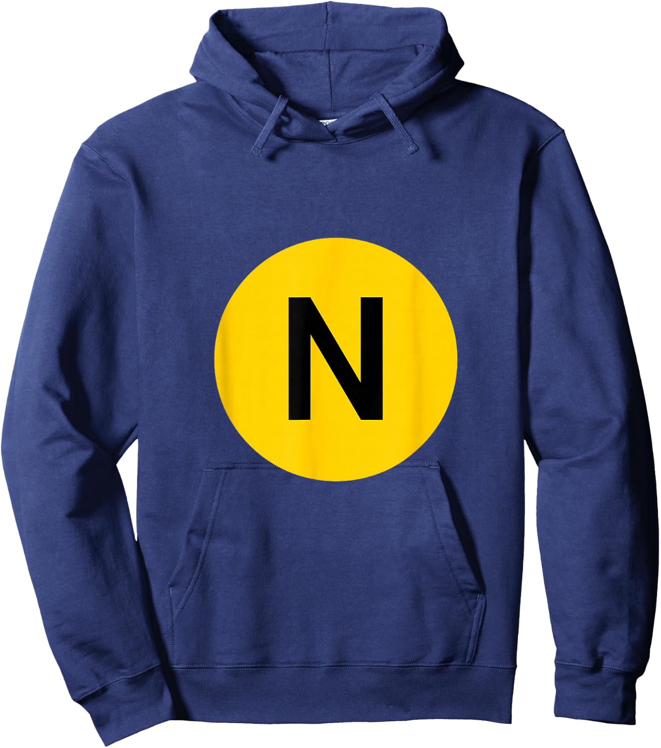 N Line - NYC Subway Train - Broadway Hoodie - Hoodie | Navy
