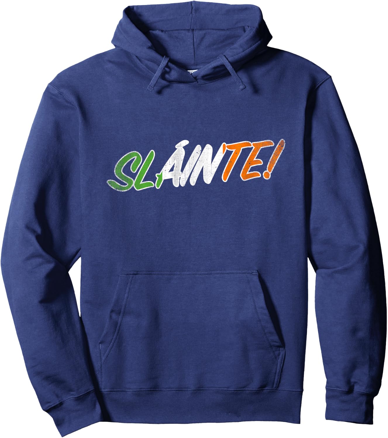 Irish Slainte T Shirt Hoodie - Hoodie | Navy
