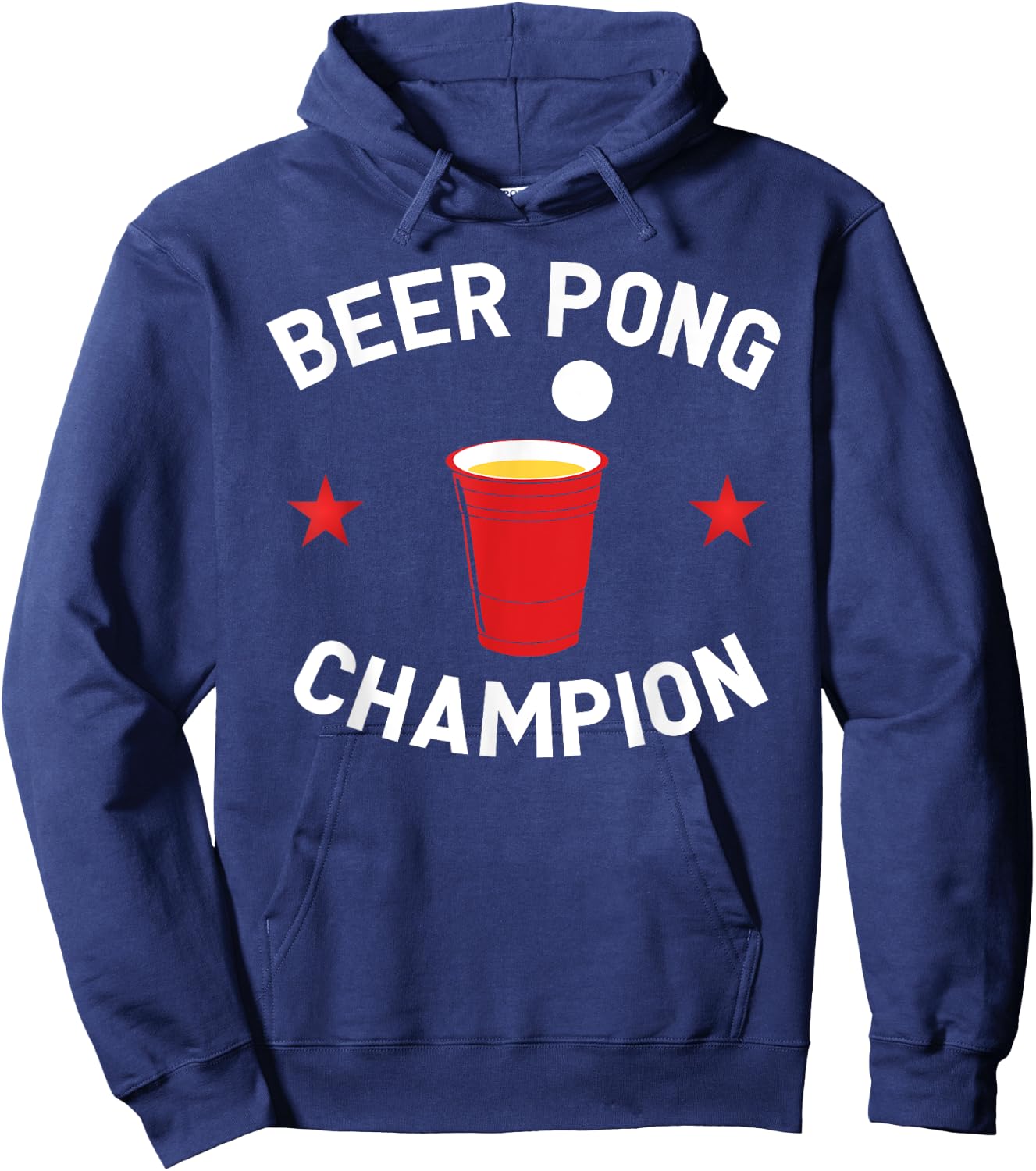 Funny Beer Pong Champion Vintage Gift Hoodie - Hoodie | Navy