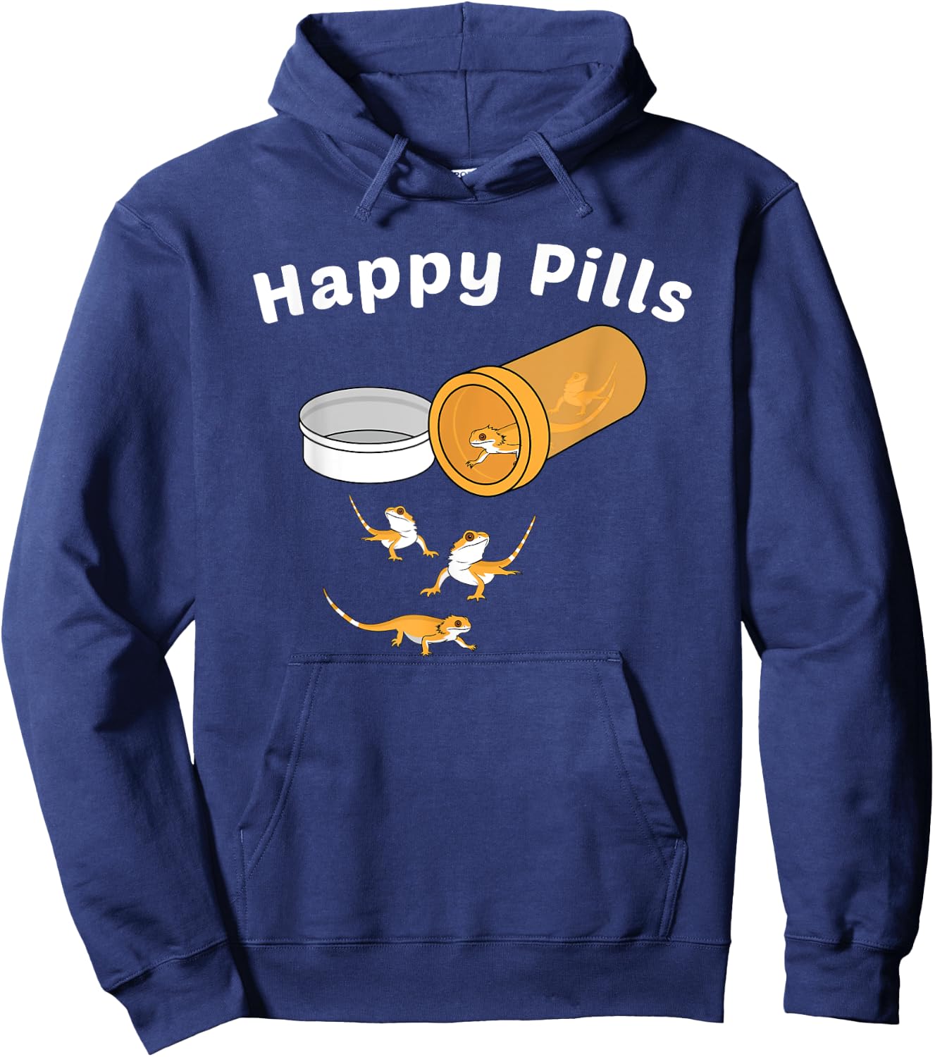 Bearded Dragon Lizard Funny Reptile Hoodie - Hoodie | Navy